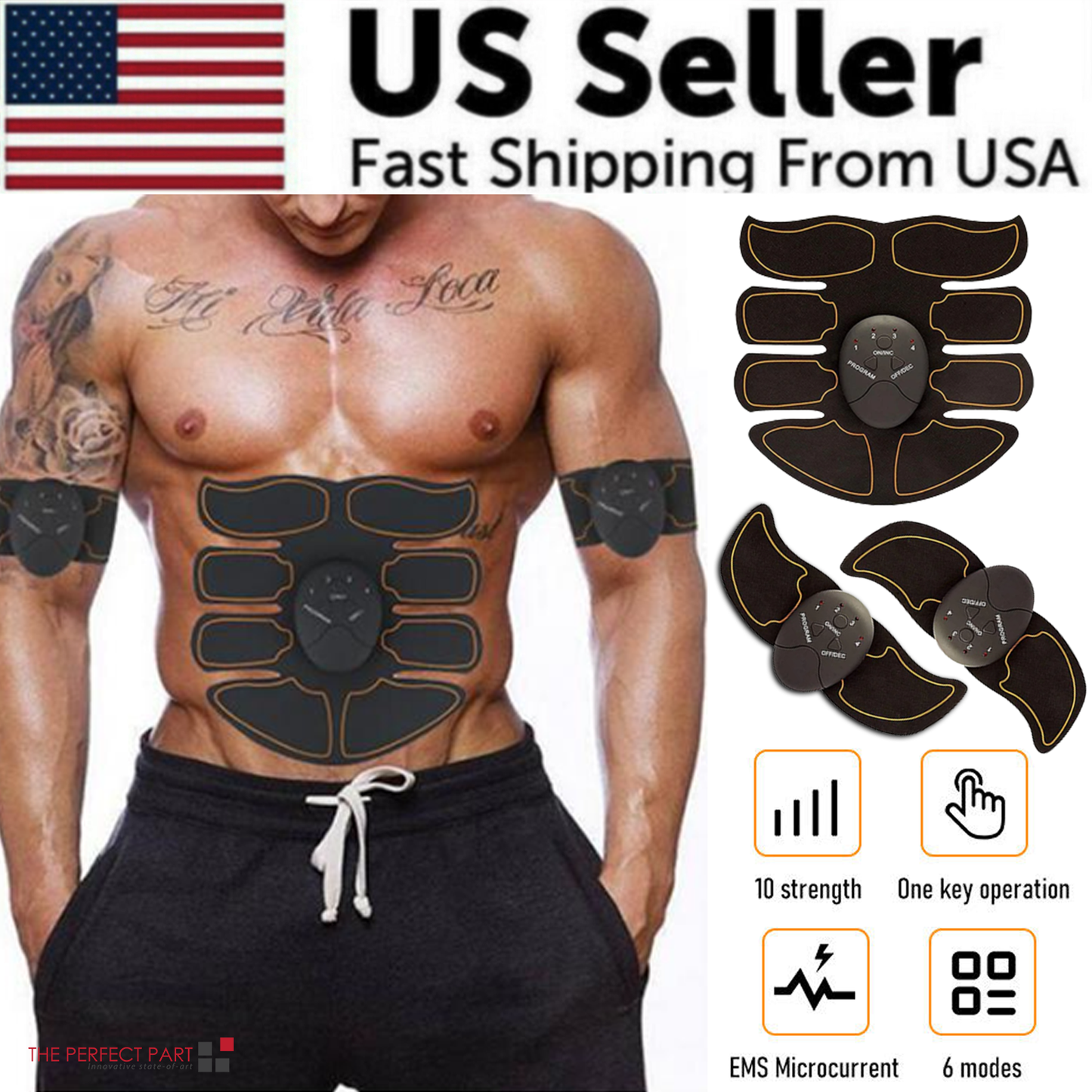 Revolutionary EMS Abdominal Muscle Toning Trainer - Your Ultimate Fitness Companion for a Sculpted Body
