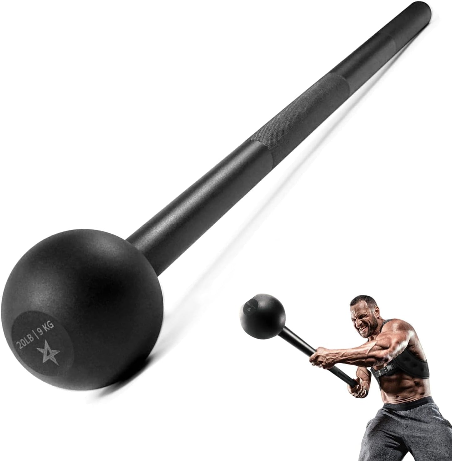 Unleash Your Strength with Our Durable Steel Mace Bell - Versatile Training for Total Body Fitness & Rehabilitation