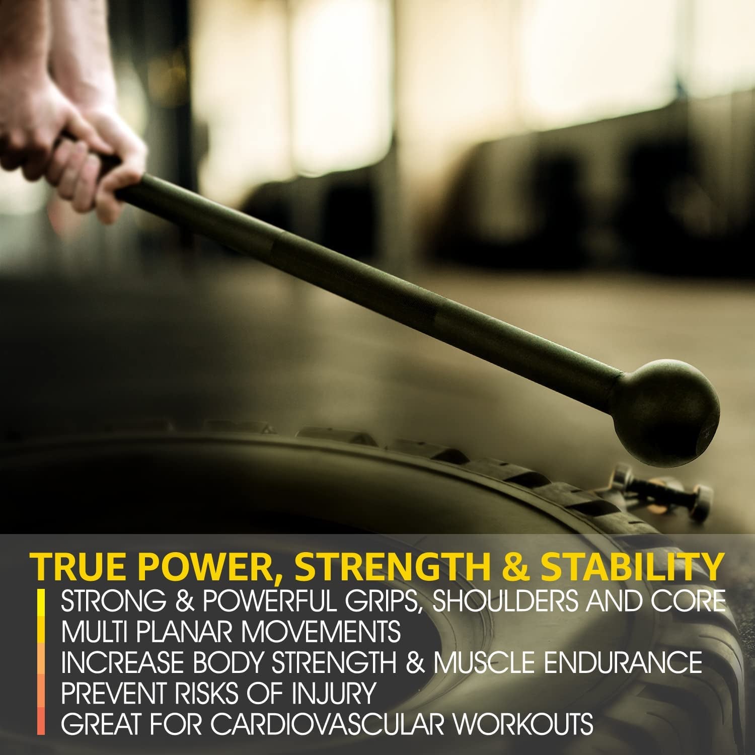 Unleash Your Strength with Our Durable Steel Mace Bell - Versatile Training for Total Body Fitness & Rehabilitation