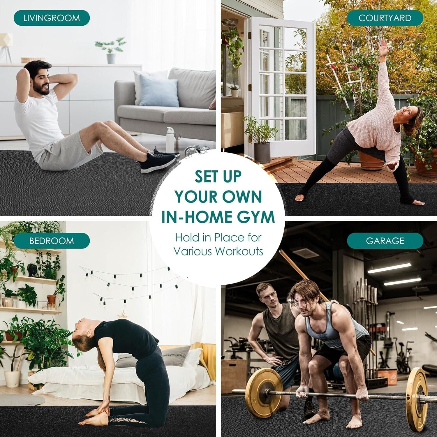 Transform Your Home Gym with Our Extra Durable 8' x 4' Non-Slip Exercise Mat – Perfect for All Workouts!
