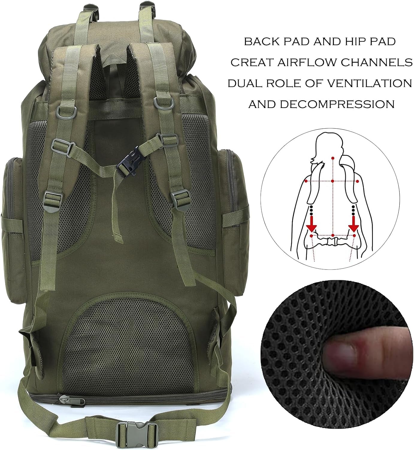 Ultimate 70L Military Hiking Backpack - Perfect for Camping, Climbing & Outdoor Adventures!