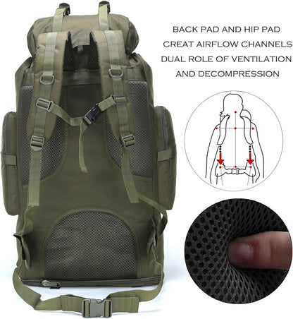 Ultimate 70L Military Hiking Backpack - Perfect for Camping, Climbing & Outdoor Adventures!