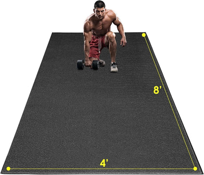 Transform Your Home Gym with Our Extra Durable 8' x 4' Non-Slip Exercise Mat – Perfect for All Workouts!