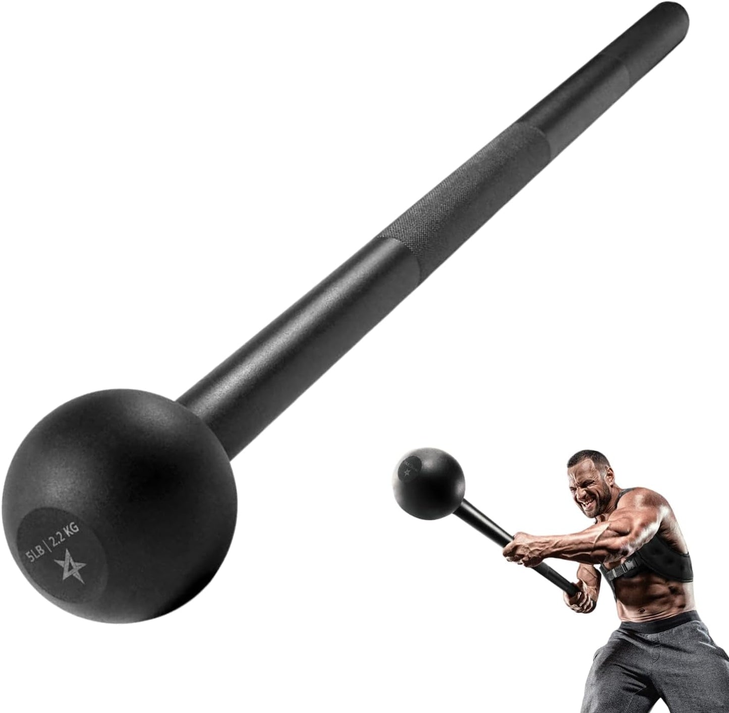 Unleash Your Strength with Our Durable Steel Mace Bell - Versatile Training for Total Body Fitness & Rehabilitation