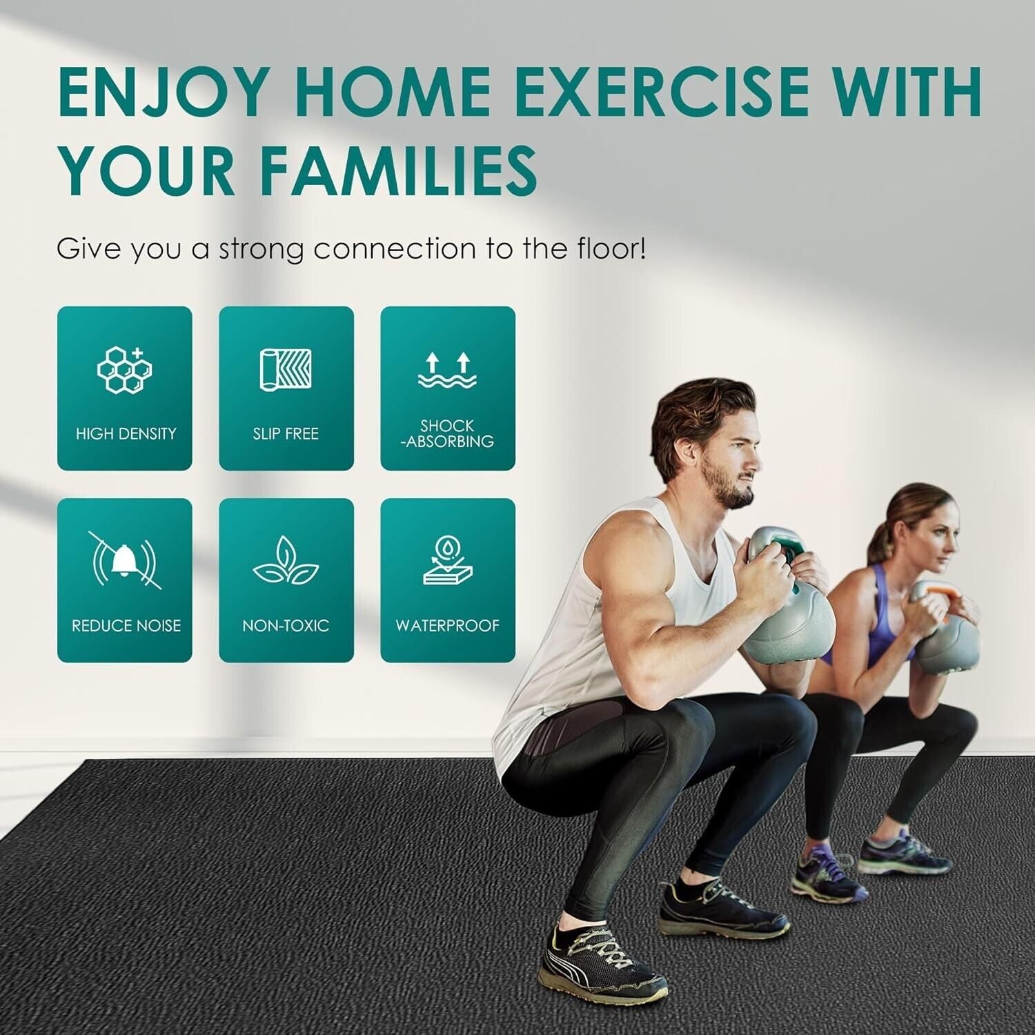 Transform Your Home Gym with Our Extra Durable 8' x 4' Non-Slip Exercise Mat – Perfect for All Workouts!