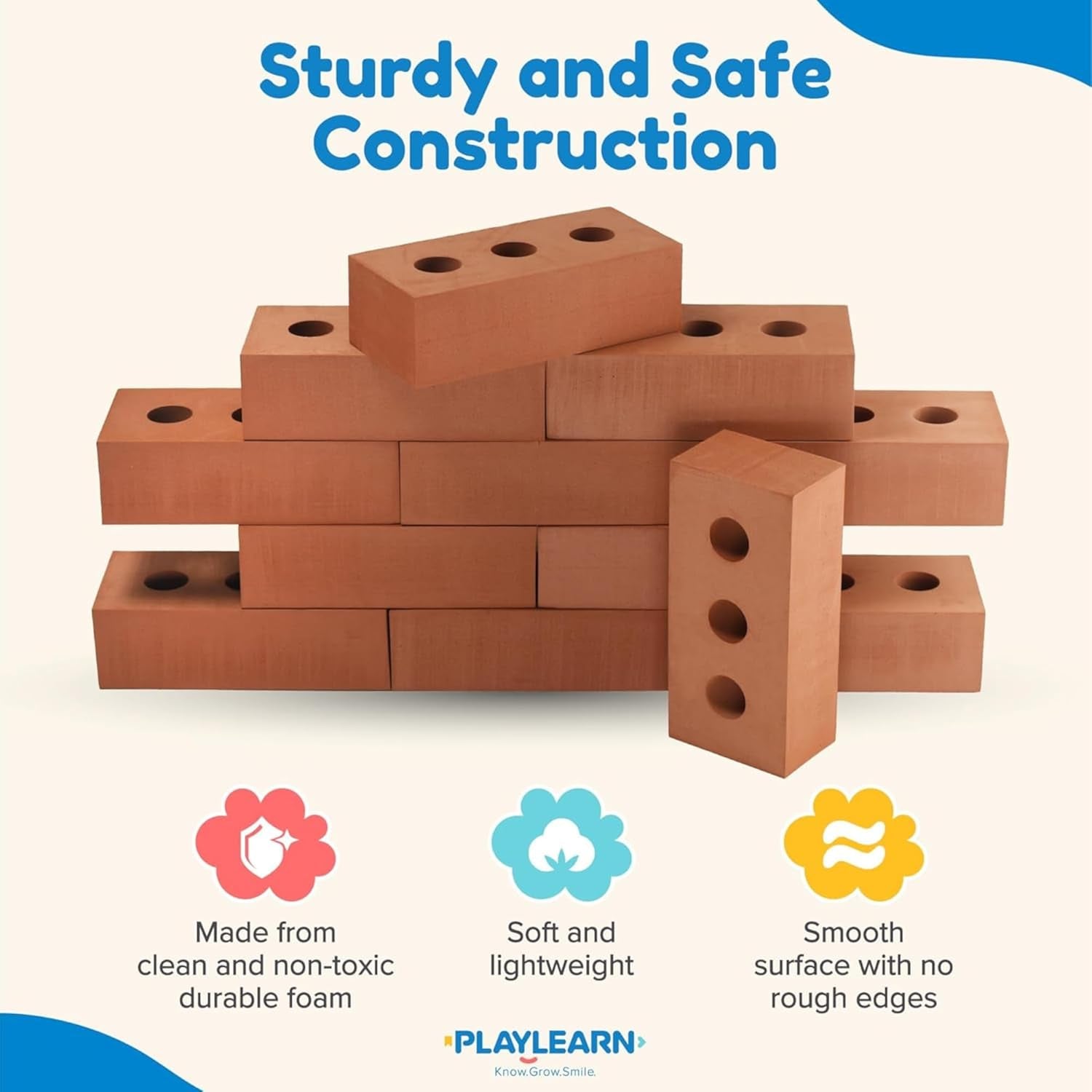 Creative Play Awaits: 25Pc Foam Building Blocks with Kids' Reflective Vest & Storage Bag