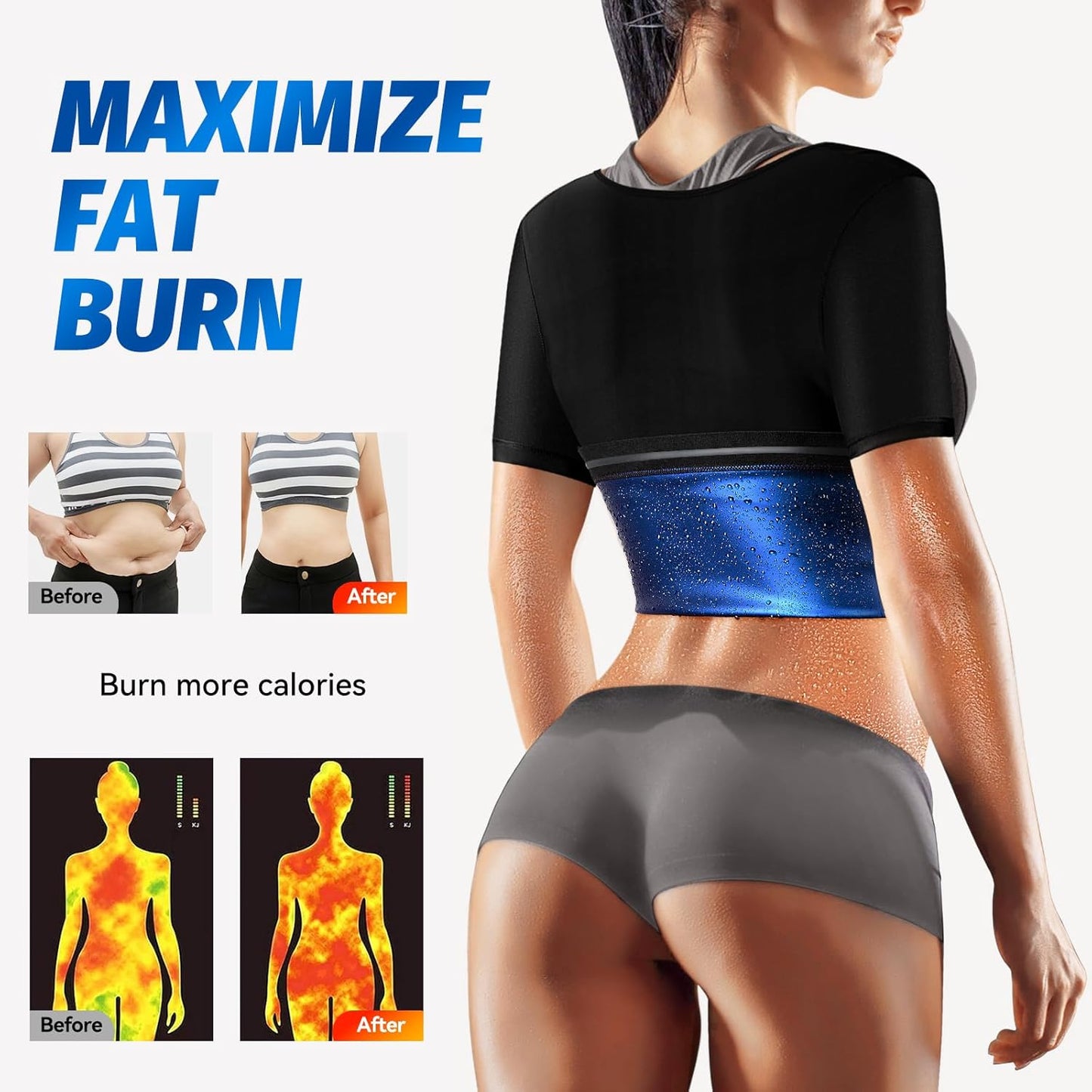 Elevate Your Workout with the MATKAO Women's Sauna Suit - Ultimate Sweat Vest for Weight Loss and Body Shaping