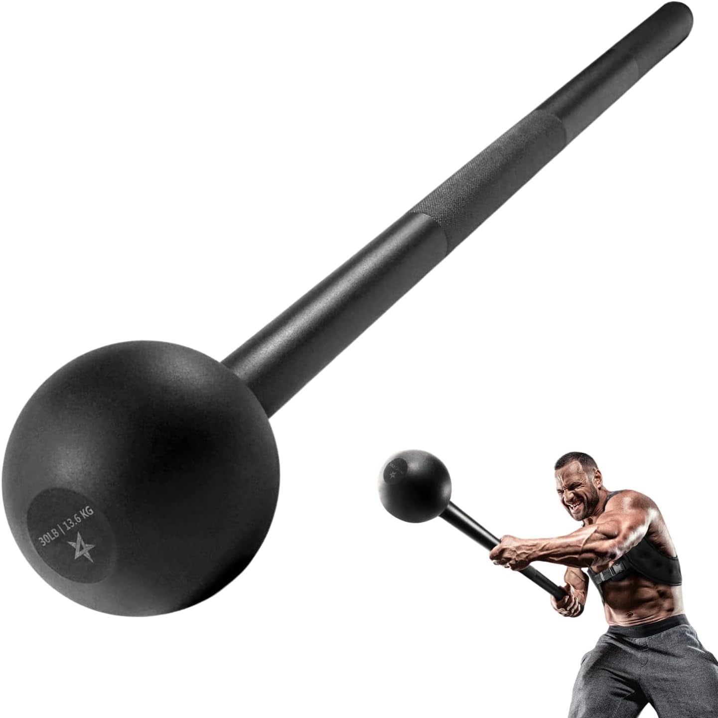 Unleash Your Strength with Our Durable Steel Mace Bell - Versatile Training for Total Body Fitness & Rehabilitation