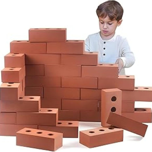 Creative Play Awaits: 25Pc Foam Building Blocks with Kids' Reflective Vest & Storage Bag