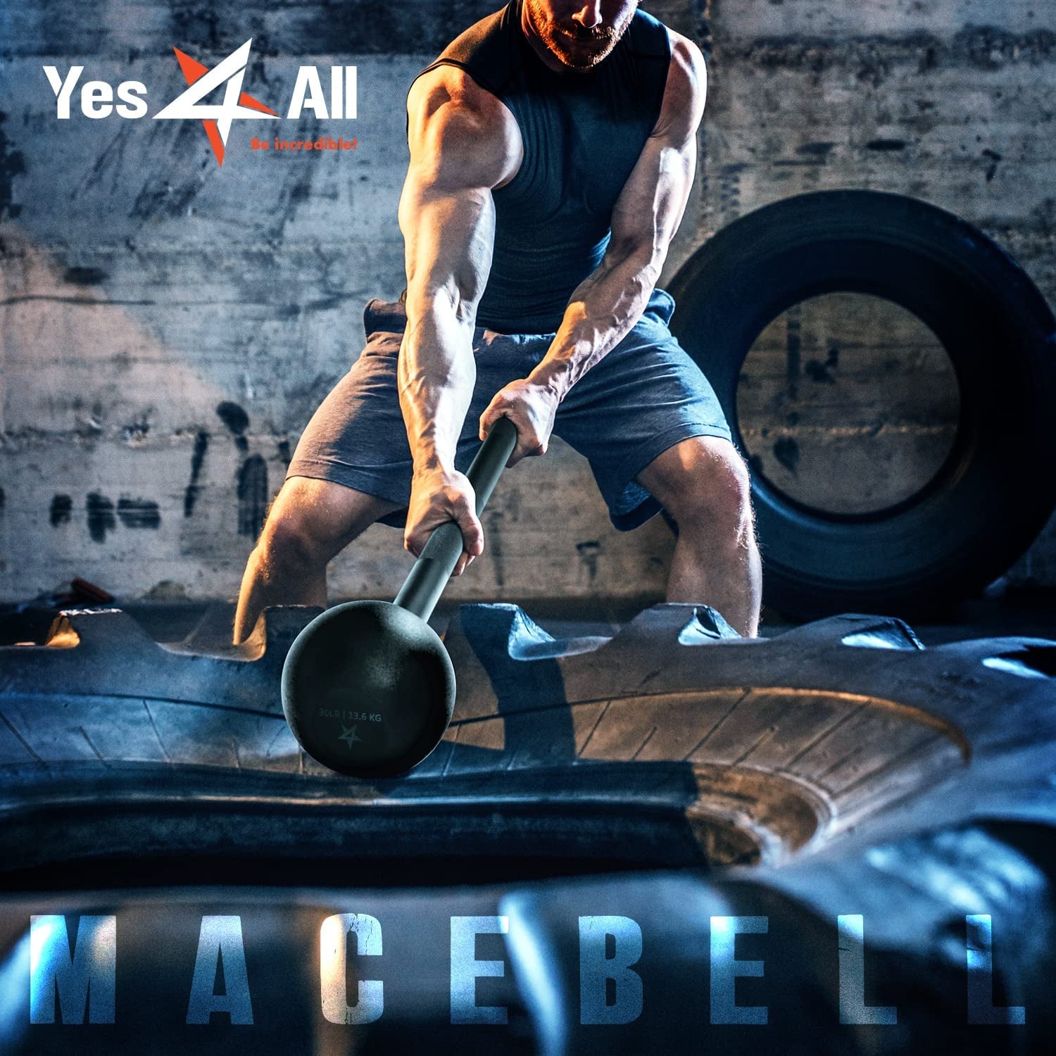 Unleash Your Strength with Our Durable Steel Mace Bell - Versatile Training for Total Body Fitness & Rehabilitation