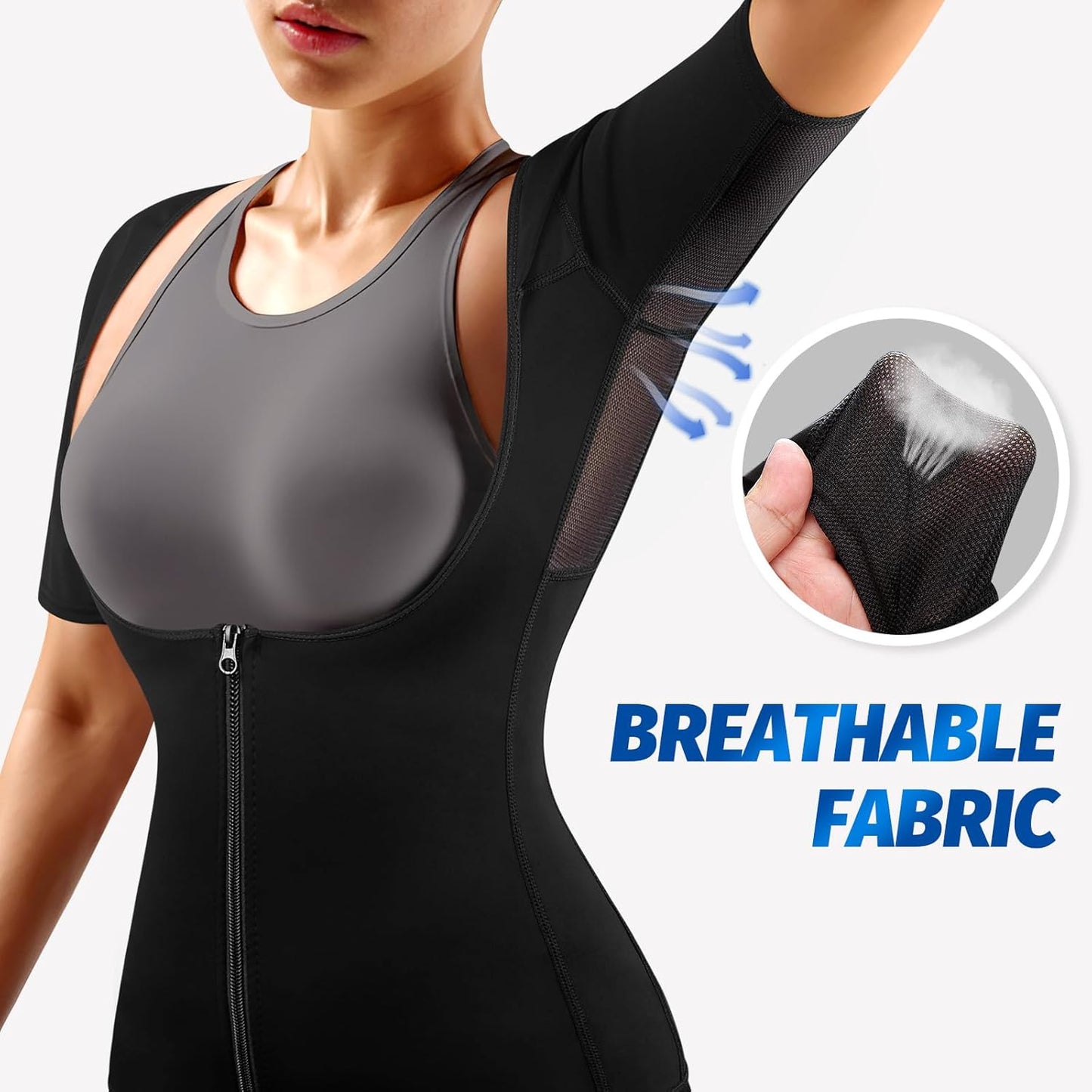 Elevate Your Workout with the MATKAO Women's Sauna Suit - Ultimate Sweat Vest for Weight Loss and Body Shaping